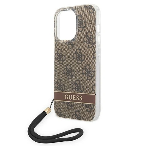 Kup Etui Guess GUOHCP14XH4STW Apple iPhone 14 Pro Max brązowy/brown hardcase 4G Print Strap - GUE2180 - {ean13} - Sklep Home Screen