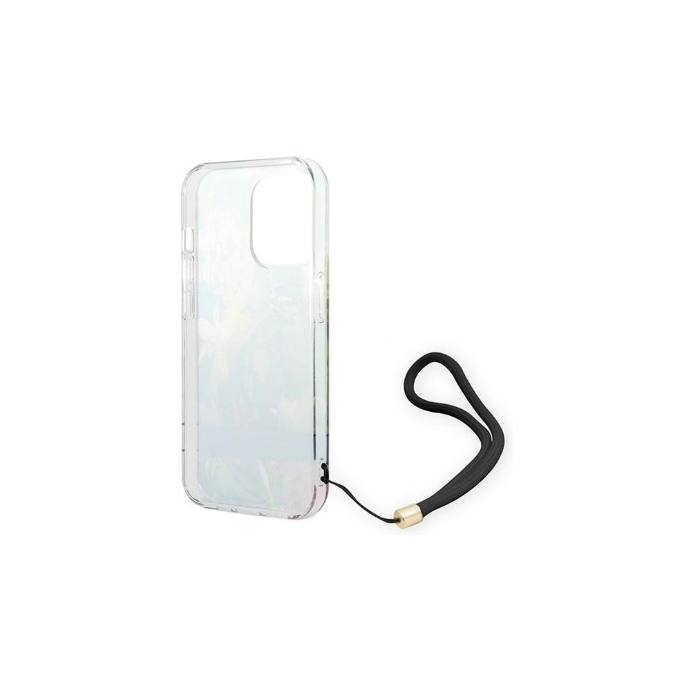 Etui Guess GUOHCP14XHFLSB Apple iPhone 14 Pro Max niebieski/blue hardcase Flower Strap