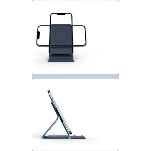 Kup Magnetyczna podstawka Nillkin Magnetic Stand Snapbase Leather MagSafe pomarańczowy - NLK658 - {ean13} - Sklep Home Screen