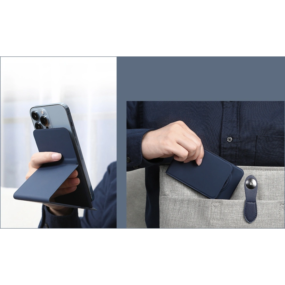 Magnetyczna podstawka Nillkin Magnetic Stand Snapbase Leather MagSafe pomarańczowy