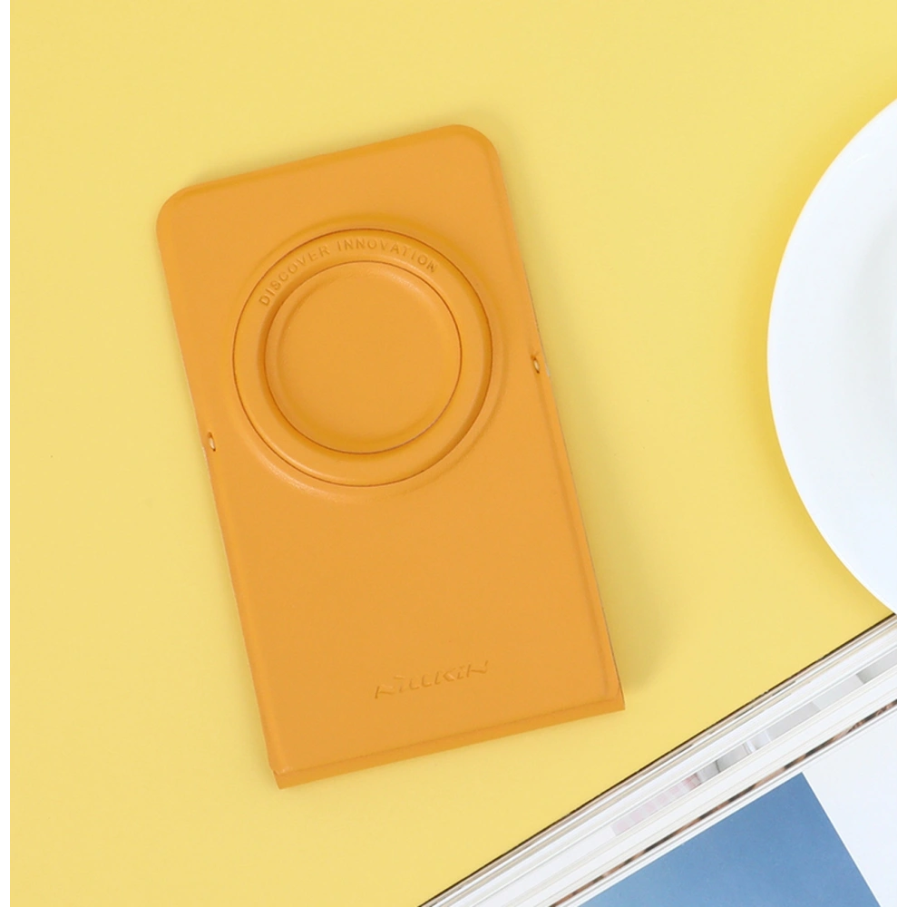 Magnetyczna podstawka Nillkin Magnetic Stand Snapbase Leather MagSafe pomarańczowy