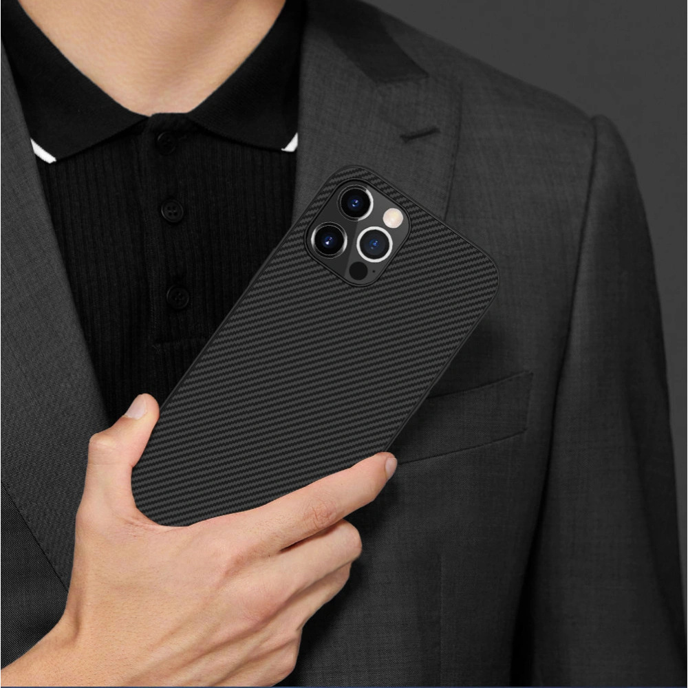 Etui Nillkin Synthetic Fiber Apple iPhone 12 Pro Max czarny