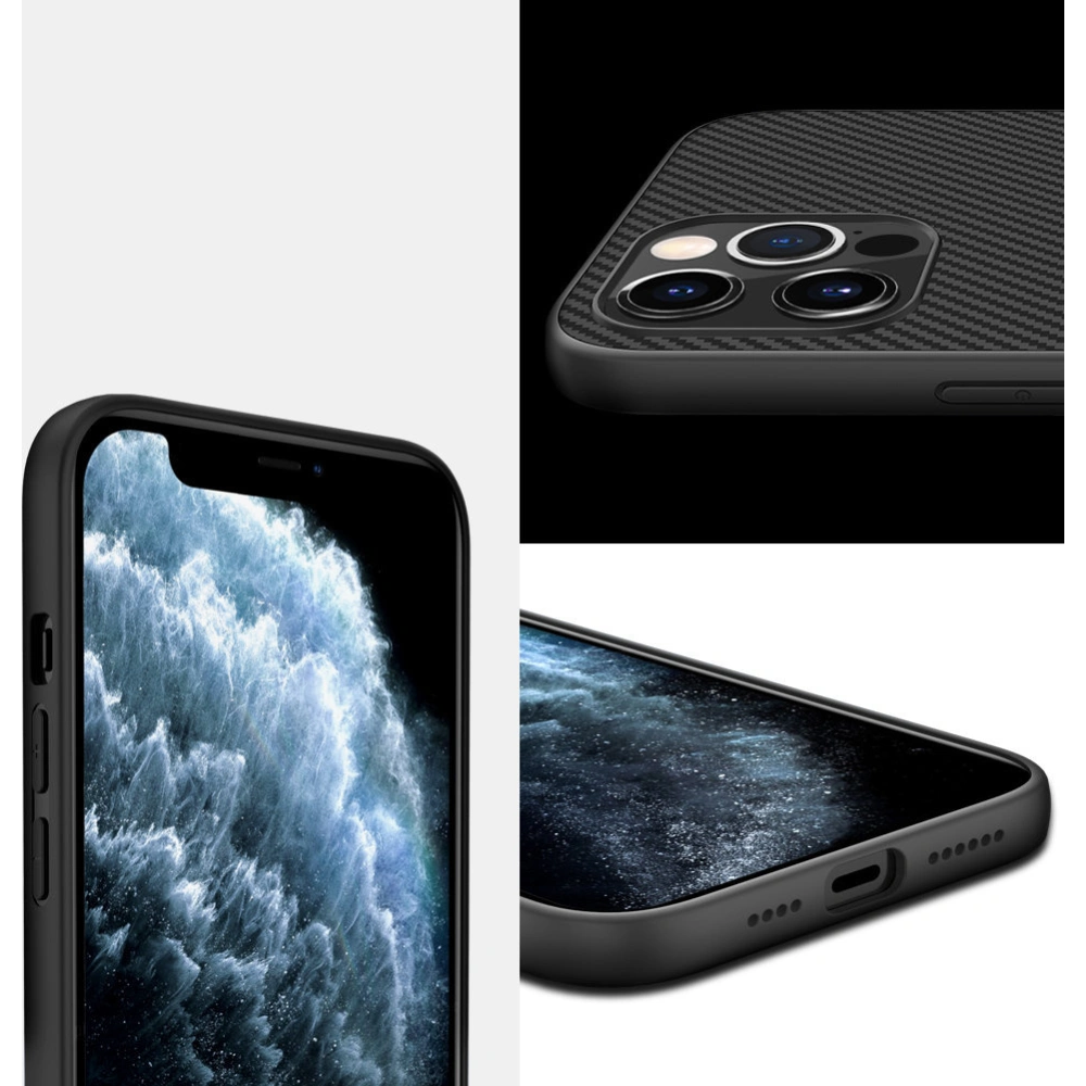 Etui Nillkin Synthetic Fiber Apple iPhone 12 Pro Max czarny