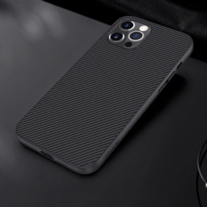 Buy Nillkin Synthetic Fiber Apple iPhone 12 Pro Max black - NLK662 - {ean13} - Home Screen Store Europe
