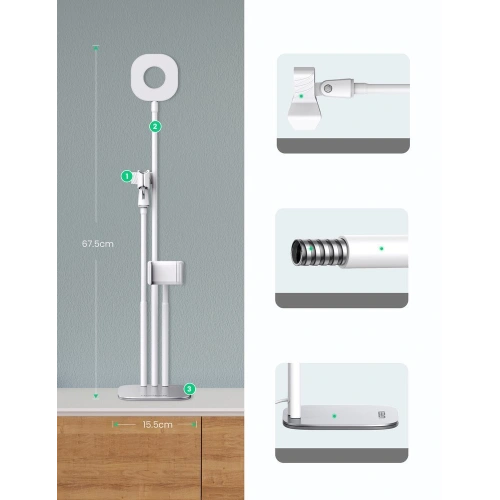 Kup Statyw UGREEN do selfie lampa pierścieniowa LED ring biały - UGR1408 - {ean13} - Sklep Home Screen