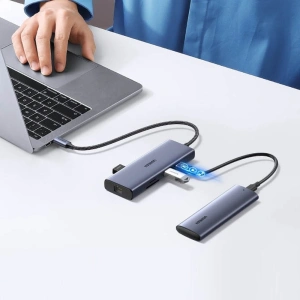 Kup Hub UGREEN CM490 9w1 USB-C - 2xUSB 3.2 Gen 1/USB 2.0/2xHDMI 4K 60Hz/SD-, TF-Kartenleser/USB-C PD 100W/Ethernet RJ45 grau - UGR1409 - {ean13} - Sklep Home Screen