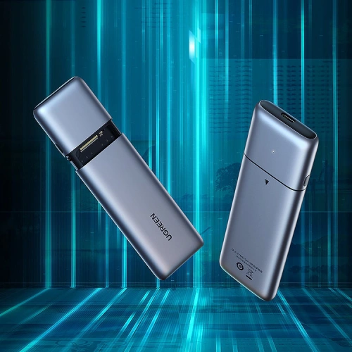 Kup Carcasa SSD M.2 UGREEN CM389 NVMe/SATA USB 3.2 Gen 2 (10Gbps) gri + cablu USB/USB-C 0,5m + cablu USB-C - USB-C 0,5m - UGR1410 - {ean13} - Sklep Home Screen