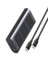 Obudowa SSD UGREEN CM374 NVMe/PCIe USB 3.2 Gen 2x2 (SuperSpeed USB 20 Gbps) M.2 (M, M&B key) + kabel USB-C czarny 