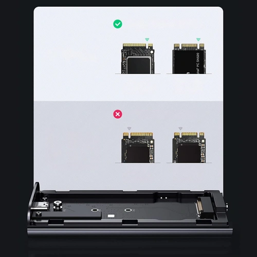 Kup Obudowa SSD UGREEN CM374 NVMe/PCIe USB 3.2 Gen 2x2 (SuperSpeed USB 20 Gbps) M.2 (M, M&B key) + kabel USB-C czarny - UGR1412 - {ean13} - Sklep Home Screen