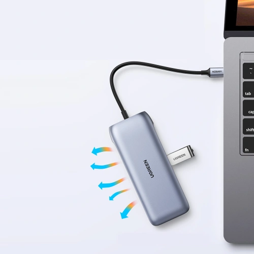 Buy UGREEN CM274 Hub 9in1 USB-C - HDMI/DP/VGA/2xUSB/RJ45/Ethernet/SD, TF card reader/USB-C PD 100W gray - UGR1413 - {ean13} - Home Screen Store Europe