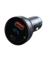 Kup Auto-Ladegerät Baseus USB/USB-C 65W 5A SCP QC 4.0+ PD 3.0 LCD-Display + USB-C/USB-C-Kabel grau - BSU3585 - {ean13} - Sklep Home Screen