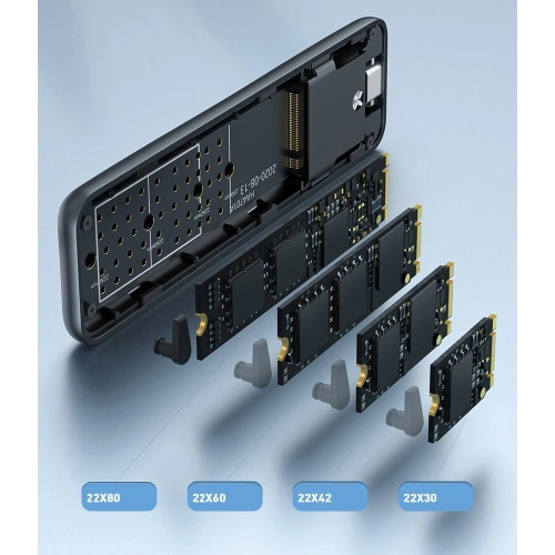 Kup Obudowa SSD M.2 SATA Baseus USB 3.2 Gen 2 M/M+B key + kabel USB-C szary - BSU3586 - {ean13} - Sklep Home Screen