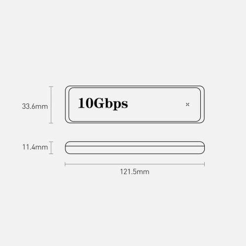 Kup Obudowa SSD M.2 SATA Baseus USB 3.2 Gen 2 M/M+B key + kabel USB-C szary - BSU3586 - {ean13} - Sklep Home Screen