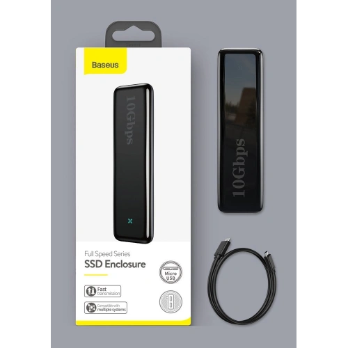 Kup Obudowa SSD M.2 SATA Baseus USB 3.2 Gen 2 M/M+B key + kabel USB-C szary - BSU3586 - {ean13} - Sklep Home Screen