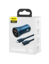 Kup Încărcător auto Baseus Golden Contactor Pro USB-C/USB 40W PD 3.0 QC 4.0+ SCP FCP AFC + cablu USB-C/Lightning albastru - BSU3587 - {ean13} - Sklep Home Screen