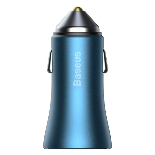 Buy Baseus Golden Contactor Pro Car Charger USB-C/USB 40W PD 3.0 QC 4.0+ SCP FCP AFC + USB-C/Lightning cable blue - BSU3587 - {ean13} - Home Screen Store Europe