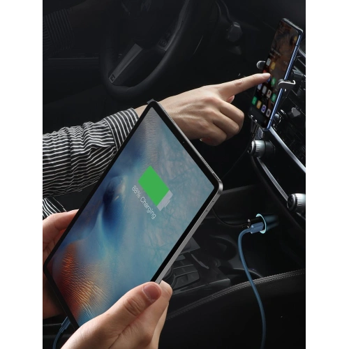 Kup Autonabíječka Baseus Golden Contactor Pro USB-C/USB 40W PD 3.0 QC 4.0+ SCP FCP AFC + kabel USB-C/Lightning modrý - BSU3587 - {ean13} - Sklep Home Screen