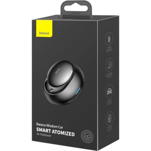 Buy Baseus car air freshener with atomizer black + 2 cartridges (Freesia + Bell) + USB-C charging cable 1m - BSU3589 - {ean13} - Home Screen Store Europe