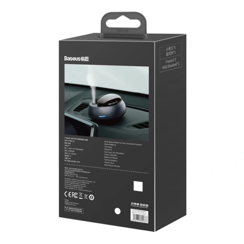 Buy Baseus car air freshener with atomizer black + 2 cartridges (Freesia + Bell) + USB-C charging cable 1m - BSU3589 - {ean13} - Home Screen Store Europe