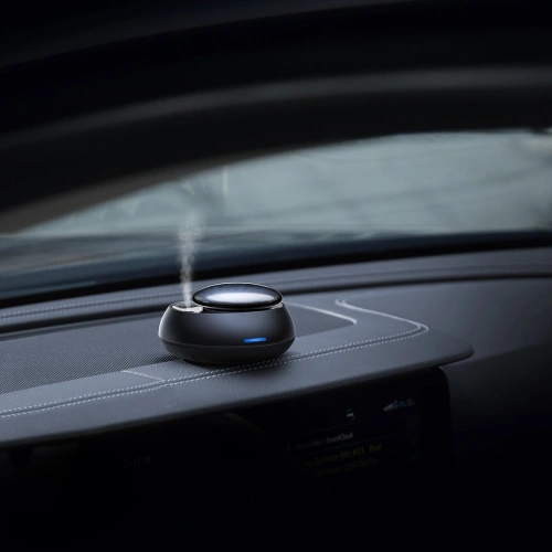 Buy Baseus car air freshener with atomizer black + 2 cartridges (Freesia + Basil with Mandarin) + USB-C charging cable 1m - BSU3590 - {ean13} - Home Screen Store Europe