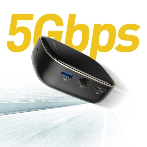 Kup Hub Baseus 6in1 USB-C/Kartenleser/externe Netzwerkkarte/USB 3.0/RJ45/HDMI/SD/micro SD PD 60W weiß - BSU3591 - {ean13} - Sklep Home Screen