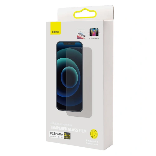 Kup Datenschutzglas Baseus für Apple iPhone 12 Pro Max mit Lautsprecherschutz + Positionierer (case friendly) - BSU3592 - {ean13} - Sklep Home Screen