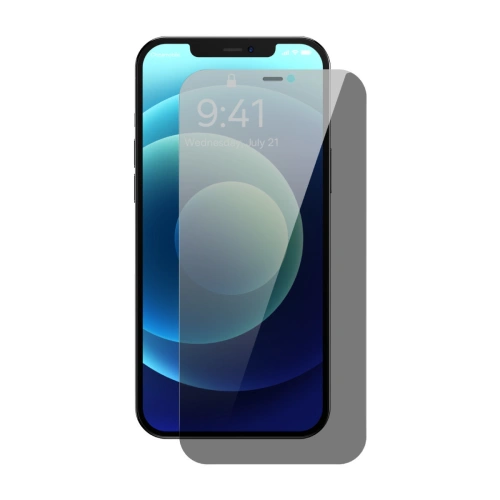 Kup Szkło prywatyzujące Baseus Apple iPhone 12 Pro Max Privacy z osłoną na głośnik + pozycjoner (case friendly) - BSU3592 - {ean13} - Sklep Home Screen