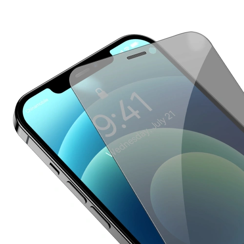 Kup Datenschutzglas Baseus für Apple iPhone 12 Pro Max mit Lautsprecherschutz + Positionierer (case friendly) - BSU3592 - {ean13} - Sklep Home Screen