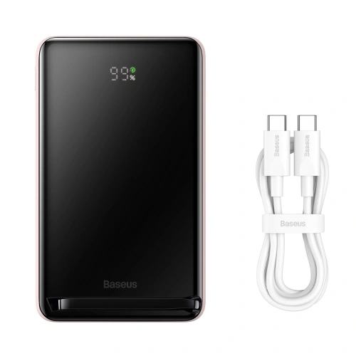 Kup Powerbank Baseus Magnetic tartó vezeték nélküli töltés MagSafe 10000mAh 20W rózsaszín + USB-C kábel Baseus Xiaobai sorozat 60W 0,5m - BSU3595 - {ean13} - Sklep Home Screen