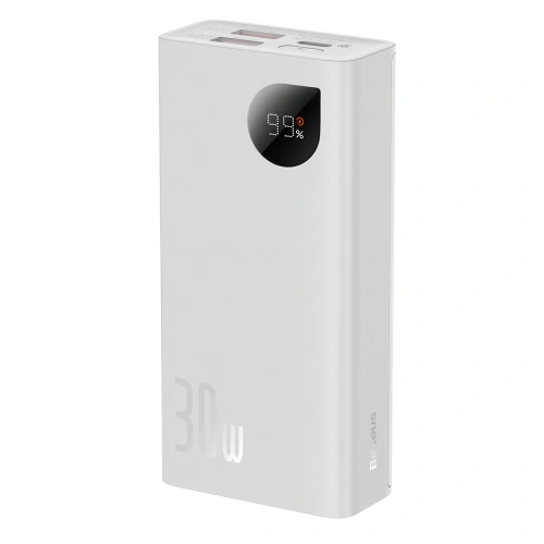 Kup Powerbank Baseus Adaman2 10000mAh 30W 2xUSB/1xUSB-C PD QC SCP bílý - BSU3597 - {ean13} - Sklep Home Screen