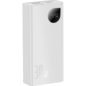 Powerbank Baseus Adaman2 10000mAh 30W 2xUSB/1xUSB-C PD QC SCP biały