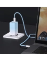 Kup GaN-Netzteil Baseus 2xUSB-C/USB 65W QC PD blau + USB-C-Kabel 100W 1m blau - BSU3598 - {ean13} - Sklep Home Screen