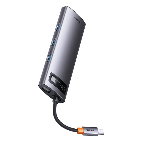 Kup Hub Baseus Metal Gleam Series 8in1 USB-C - HDMI/3xUSB 3.2 Gen. 1/Power Delivery/SD-Kartenleser/TF-Kartenleser/VGA grau - BSU3599 - {ean13} - Sklep Home Screen