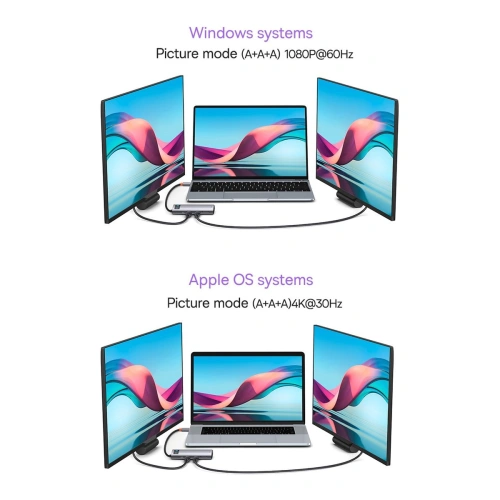 Kup Hub Baseus Metal Gleam Series 8in1 USB-C - HDMI/3xUSB 3.2 Gen. 1/Power Delivery/SD-Kartenleser/TF-Kartenleser/VGA grau - BSU3599 - {ean13} - Sklep Home Screen