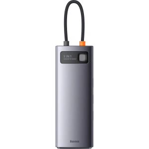 Kup Hub Baseus Metal Gleam Series 9in1 USB-C - 2xHDMI/2xUSB 3.2 Gen. 1/USB 2.0/Power Delivery/SD-Kartenleser/TF-Kartenleser/RJ-45 grau - BSU3600 - {ean13} - Sklep Home Screen