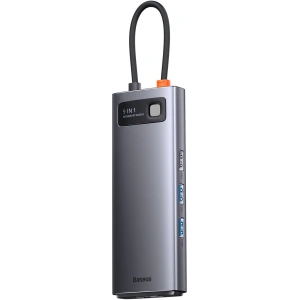 Kup Hub Baseus Metal Gleam Series 9in1 USB-C - 2xHDMI/2xUSB 3.2 Gen. 1/USB 2.0/Power Delivery/SD-Kartenleser/TF-Kartenleser/RJ-45 grau - BSU3600 - {ean13} - Sklep Home Screen
