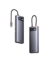 Kup Hub Baseus Metal Gleam Series 9in1 USB-C - 2xHDMI/2xUSB 3.2 Gen. 1/USB 2.0/Power Delivery/SD-Kartenleser/TF-Kartenleser/RJ-45 grau - BSU3600 - {ean13} - Sklep Home Screen