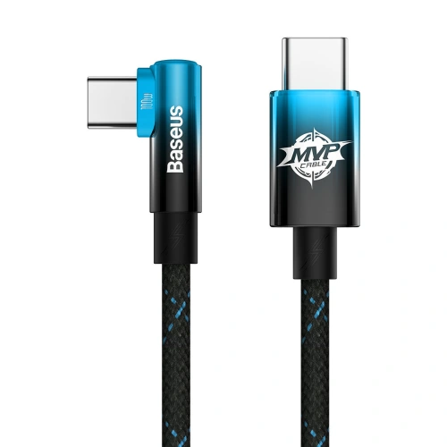 Kup Kabelwinkel Baseus MVP Elbow Power Delivery USB-C/USB-C 1m 100W 5A blau - BSU3601 - {ean13} - Sklep Home Screen