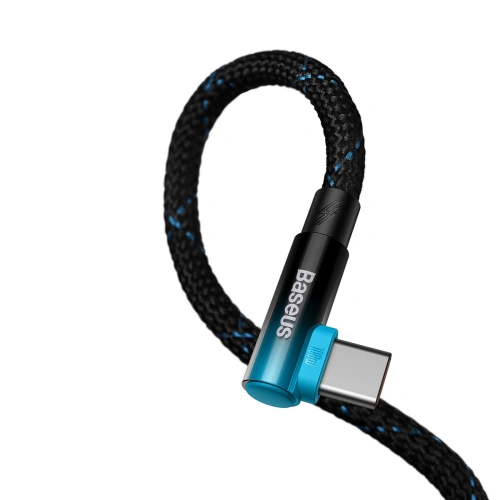 Kup Kabel kątowy Baseus MVP Elbow Power Delivery USB-C/USB-C 1m 100W 5A niebieski - BSU3601 - {ean13} - Sklep Home Screen