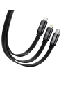 Kup Kabel zwijany Baseus Traction Series 3in1 USB-C - microUSB/USB-C/Lightning Power Delivery 100W 1,7m czarny - BSU3603 - {ean13} - Sklep Home Screen
