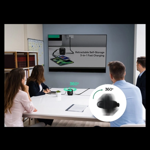 Kup Kábel tekercselt Baseus Traction Series 3in1 USB-C - microUSB/USB-C/Lightning Power Delivery 100W 1,7m fekete - BSU3603 - {ean13} - Sklep Home Screen