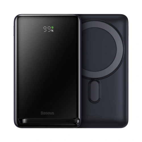 Kup Powerbank Baseus Magnetic Bracket Wireless Charge MagSafe 10000mAh 20W Overseas Edition albastru + cablu USB-C Xiaobai 60W 0,5m - BSU3604 - {ean13} - Sklep Home Screen