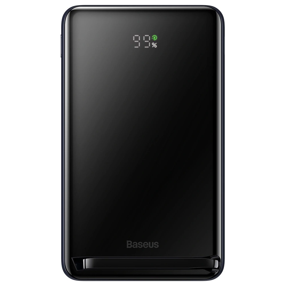 Powerbank Baseus Magnetic Bracket Wireless Charge MagSafe 10000mAh 20W Overseas Edition niebieski + kabel USB-C Xiaobai 60W 0,5m