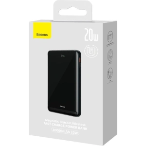 Powerbank Baseus Magnetic Bracket Wireless Charge MagSafe 10000mAh 20W Overseas Edition niebieski + kabel USB-C Xiaobai 60W 0,5m