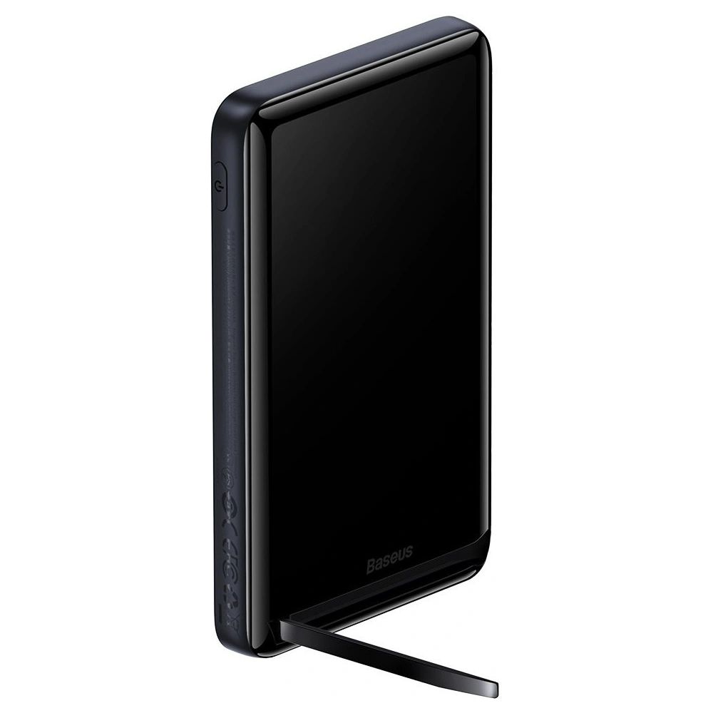 Powerbank Baseus Magnetic Bracket Wireless Charge MagSafe 10000mAh 20W Overseas Edition niebieski + kabel USB-C Xiaobai 60W 0,5m