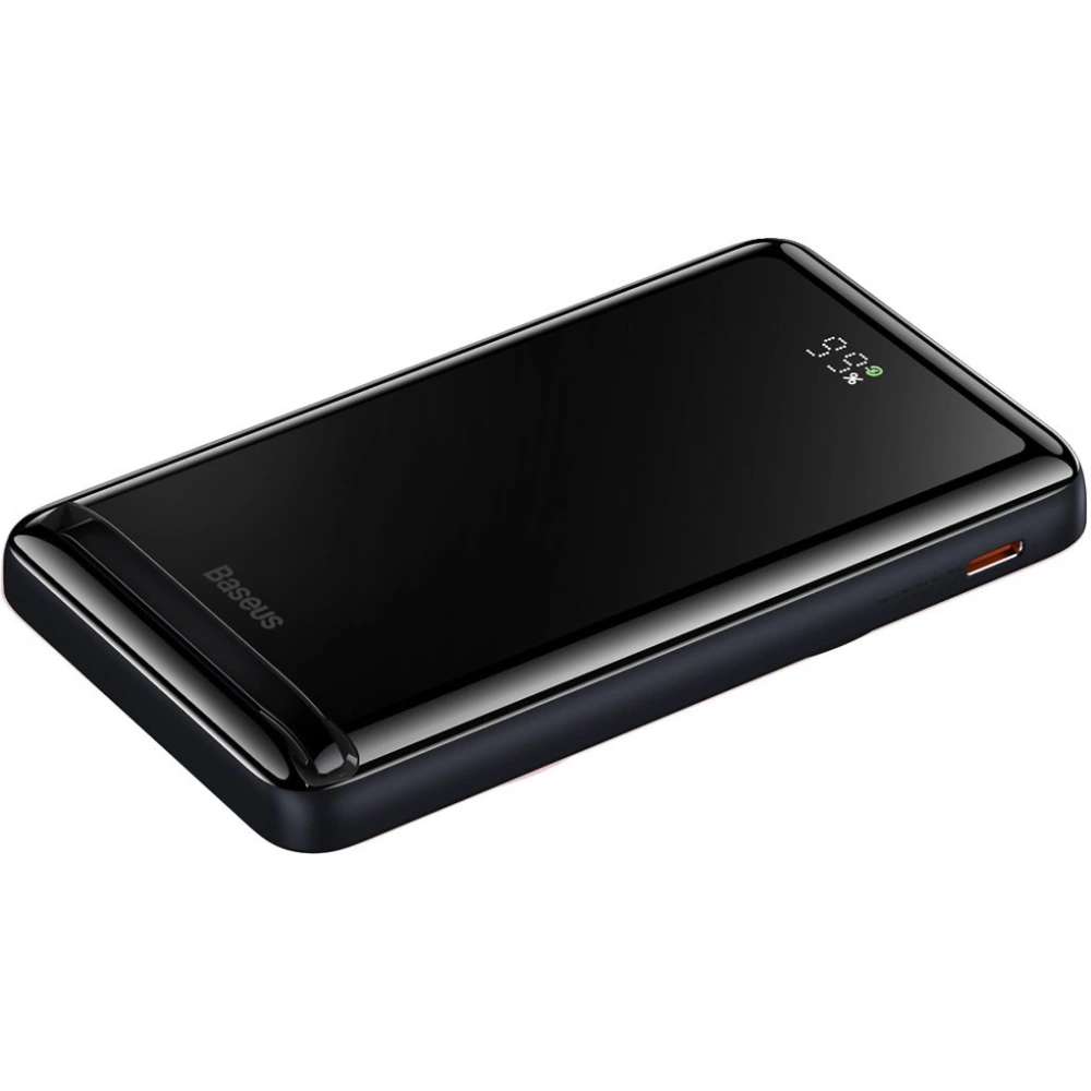 Powerbank Baseus Magnetic Bracket Wireless Charge MagSafe 10000mAh 20W Overseas Edition niebieski + kabel USB-C Xiaobai 60W 0,5m