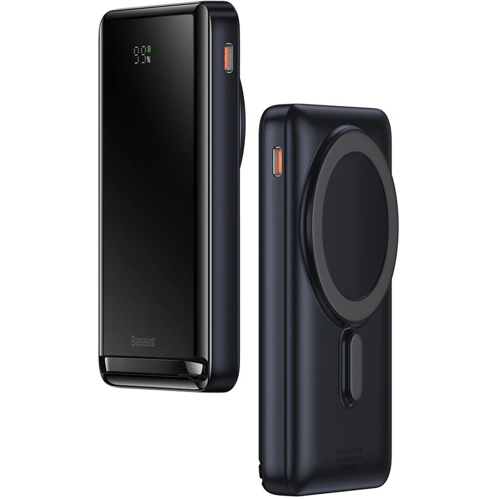 Powerbank Baseus Magnetic Bracket Wireless Charge MagSafe 10000mAh 20W Overseas Edition niebieski + kabel USB-C Xiaobai 60W 0,5m