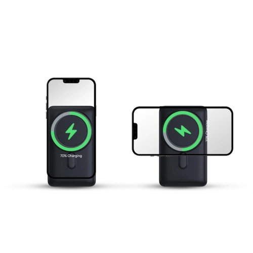 Kup Powerbank Baseus Magnetic Bracket Wireless Charge MagSafe 10000mAh 20W Overseas Edition albastru + cablu USB-C Xiaobai 60W 0,5m - BSU3604 - {ean13} - Sklep Home Screen