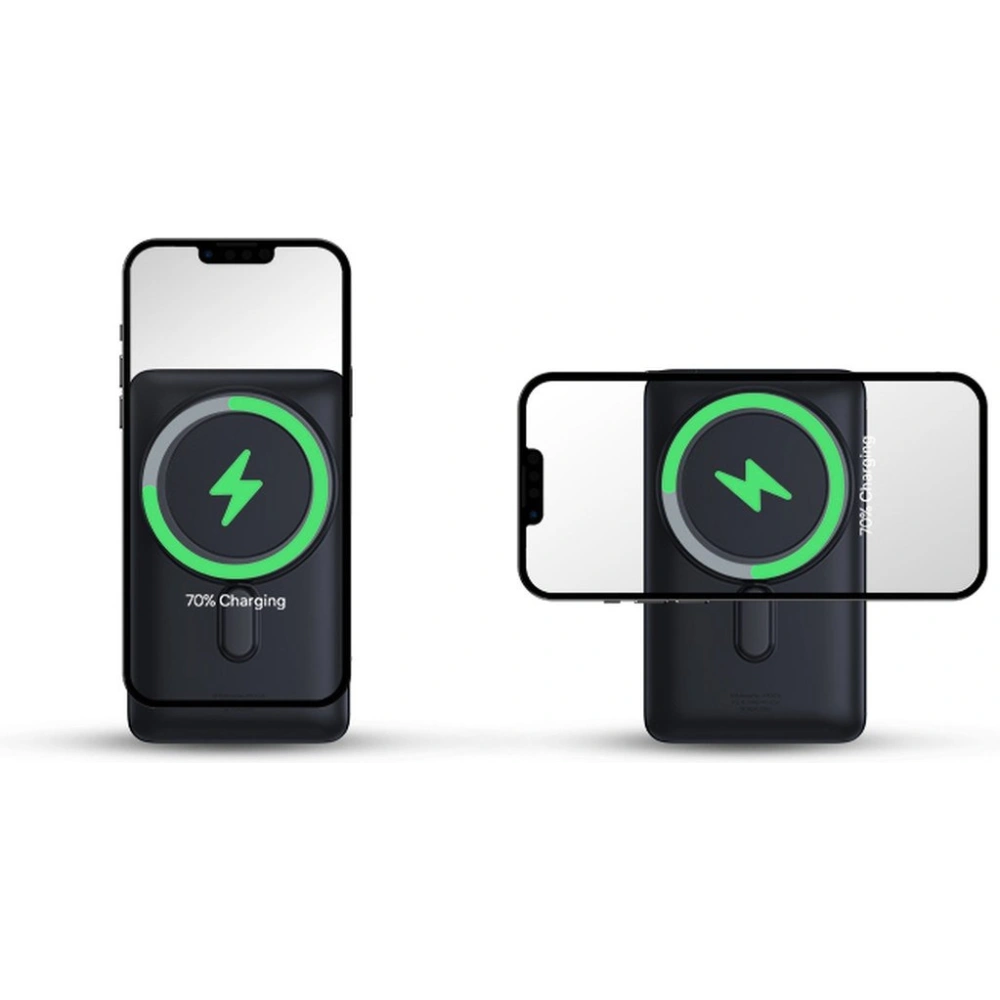 Powerbank Baseus Magnetic Bracket Wireless Charge MagSafe 10000mAh 20W Overseas Edition niebieski + kabel USB-C Xiaobai 60W 0,5m