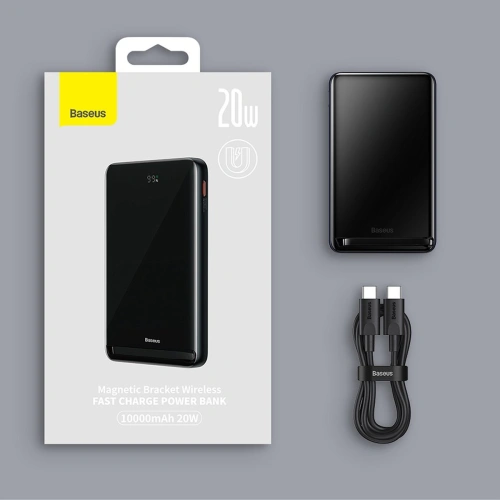 Kup Powerbank Baseus Magnetic Bracket Wireless Charge MagSafe 10000mAh 20W Overseas Edition albastru + cablu USB-C Xiaobai 60W 0,5m - BSU3604 - {ean13} - Sklep Home Screen
